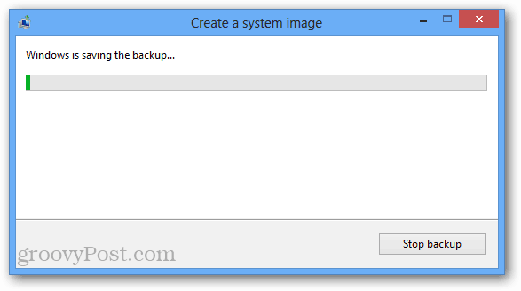 backup di salvataggio di Windows 8