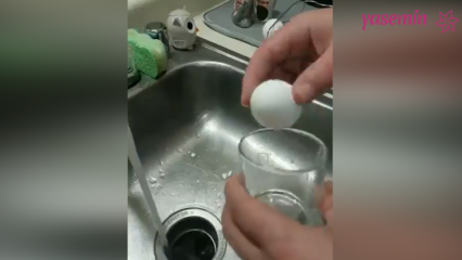 Ha bollito l'uovo sodo con una tale tecnica.