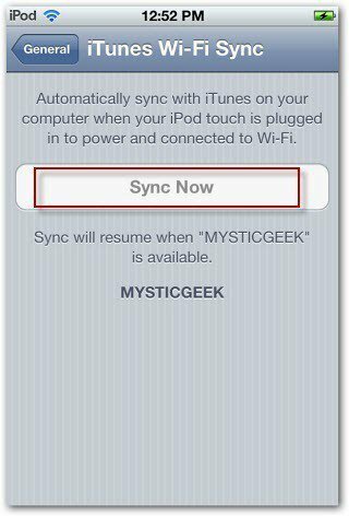 sincronizzazione iTunes