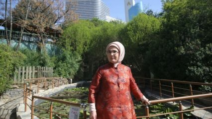 First Lady Nezahat Gökyiğit al Giardino Botanico!