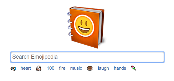 Emojipedia è un motore di ricerca per gli emoji.