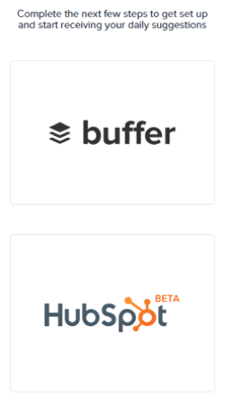 Quuu si integra sia con Buffer che con HubSpot.