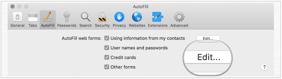 Carta di credito per Mac