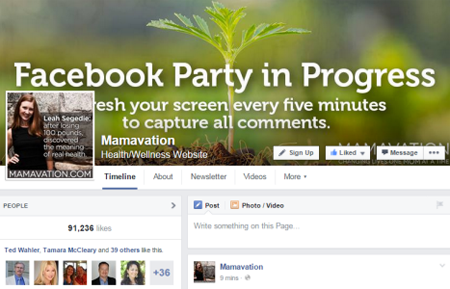 immagine di copertina della festa di mamavation facebook