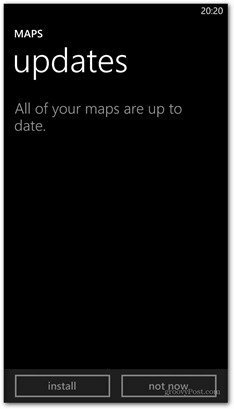 Aggiornamento mappe Windows Phone 8