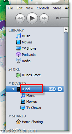 apri iTunes e fai doppio clic sul nome corrente del tuo dispositivo