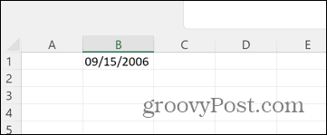 Excel convertito data