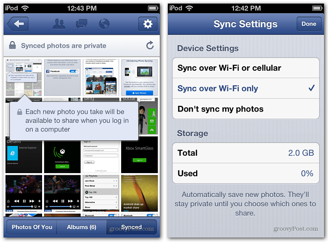 Come utilizzare Facebook Photo Sync su Android e iOS