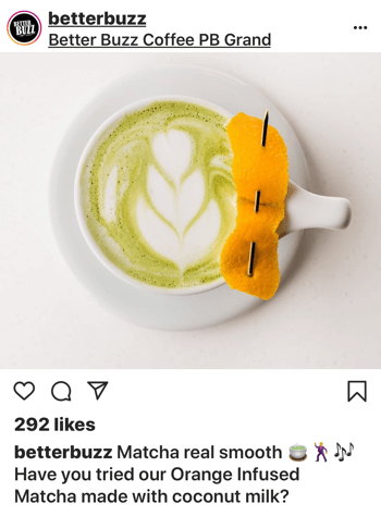 Come vendere più prodotti su Instagram, foto in stile esempio 2.