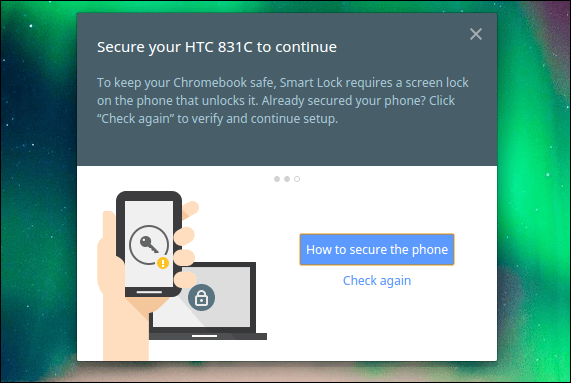 Chromebook blocco schermo