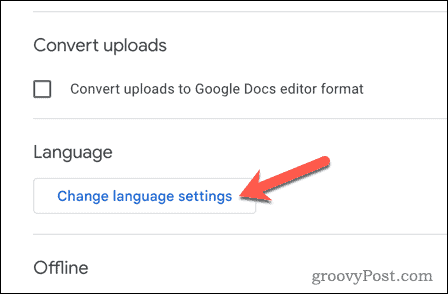 Modifica le impostazioni della lingua in Google Drive