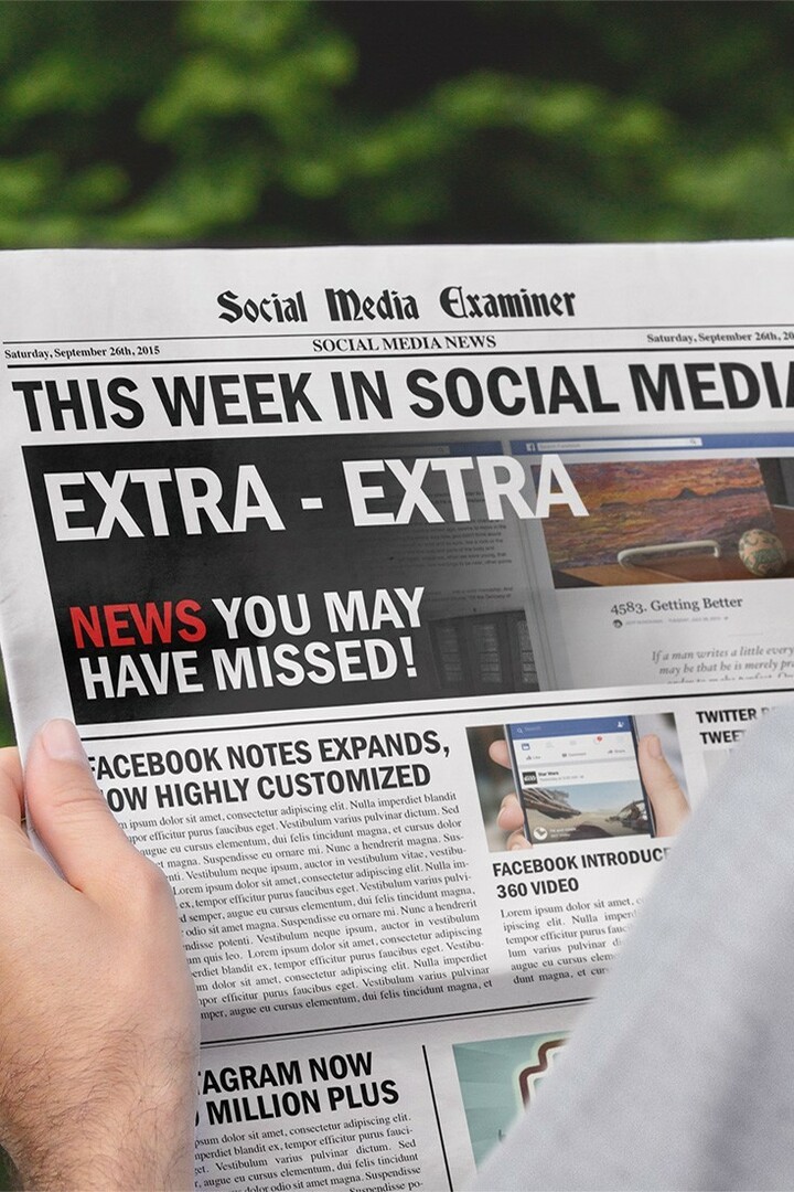Miglioramenti delle note di Facebook: questa settimana in Social Media: Social Media Examiner