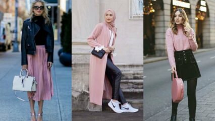 La moda della stagione "Combinazioni rosa-nero"