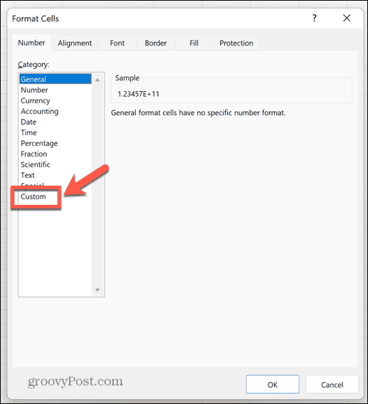 excel formato personalizzato