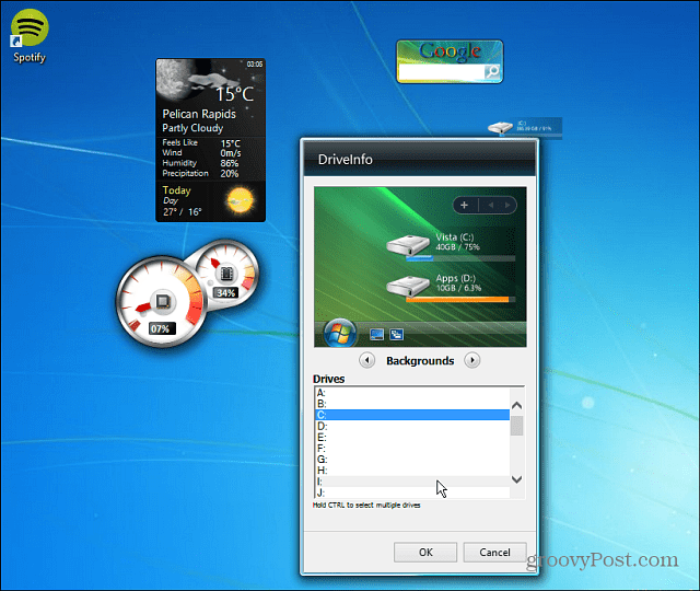 Come aggiungere gadget desktop a Windows 8
