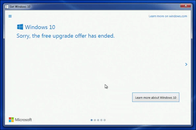 Microsoft consiglia ai clienti di contattare l'assistenza per gli aggiornamenti di Windows 10 non completati entro la scadenza