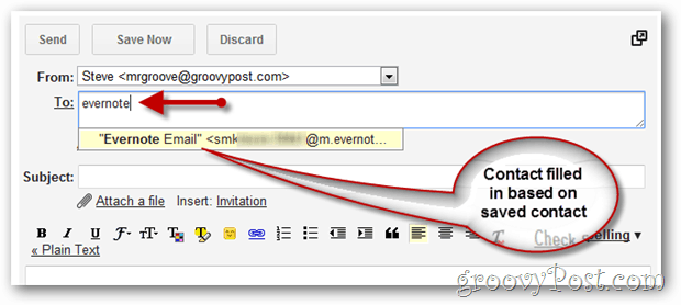 completamento automatico di Gmail