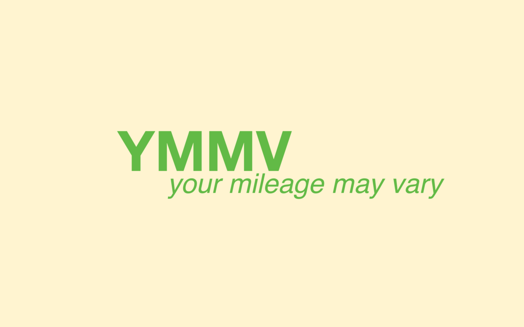 Cosa significa "YMMV" e come si usa?