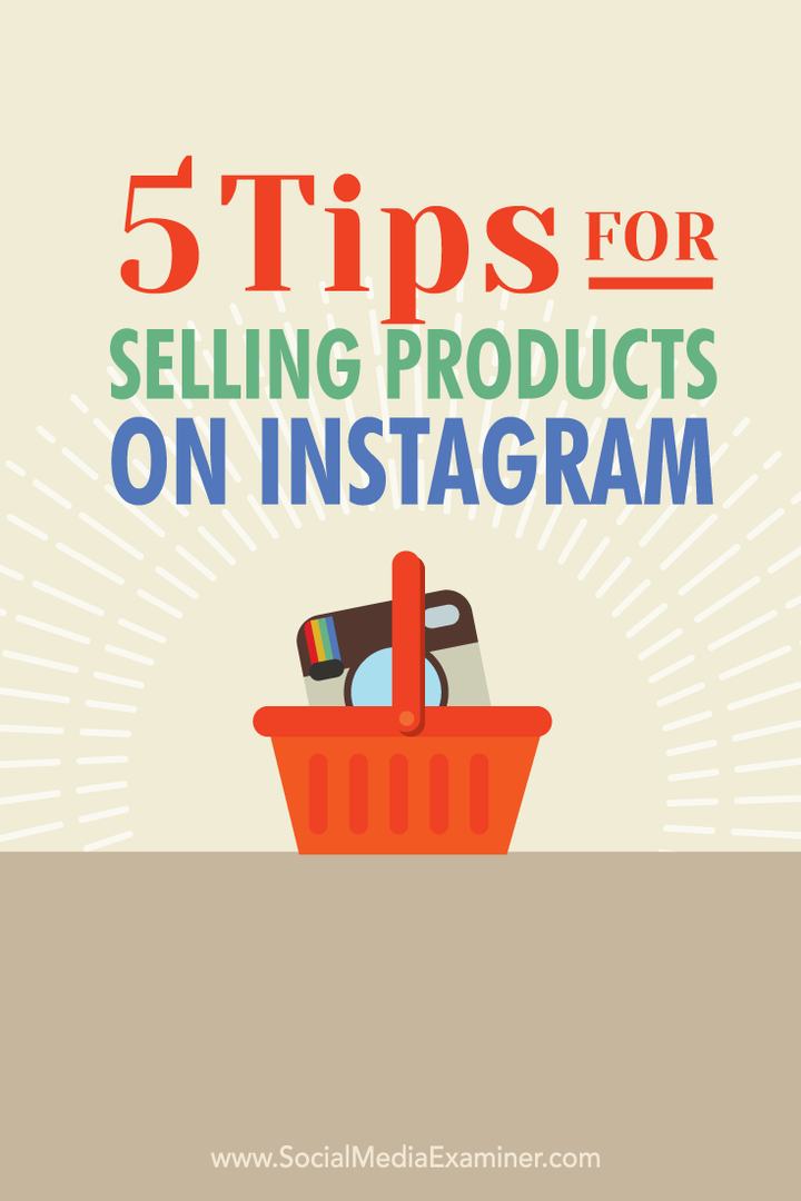 consigli per vendere su instagram