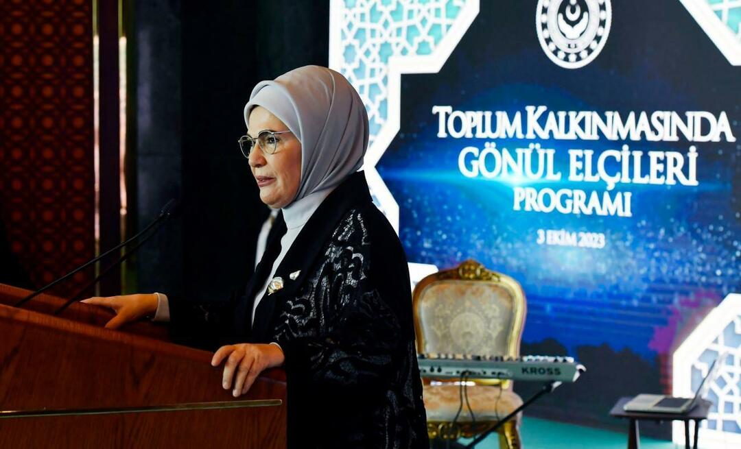 Emine Erdoğan è agli Ambasciatori Volontari nel Programma di Sviluppo Comunitario!