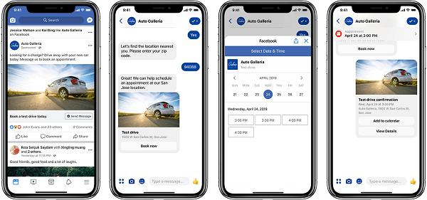 Messenger fornisce una nuova serie di soluzioni aziendali plug-and-play volte a rendere più facile per le aziende indirizzare il traffico in negozio, generare lead e fornire assistenza ai clienti.