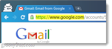 URL di phishing di Gmail