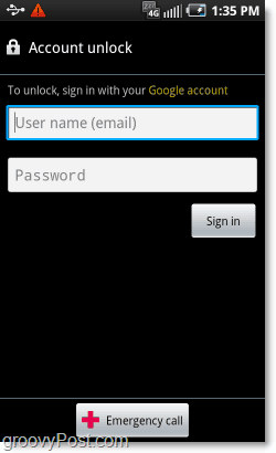 sbloccare l'account utilizzando google quando si dimentica la password