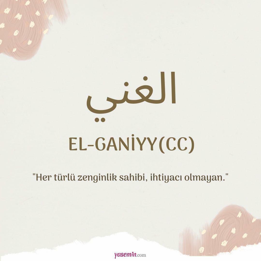 Cosa significa Al-Ganiyy (c.c)?