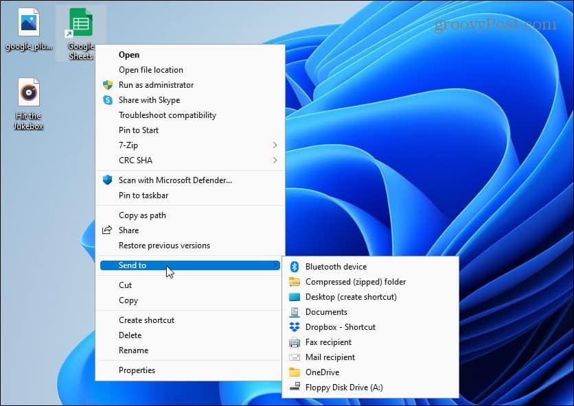 menu contestuale classico su Windows 11