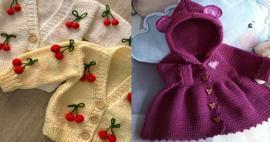 2023 nuovi modelli di cardigan lavorati a maglia per neonati! I modelli di cardigan più belli! Diversi modelli di cardigan per bambini