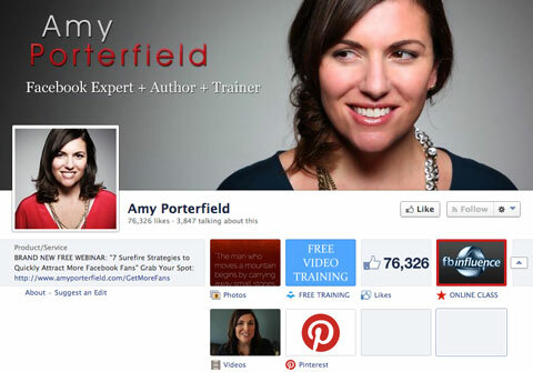 pagina facebook di amy porterfield