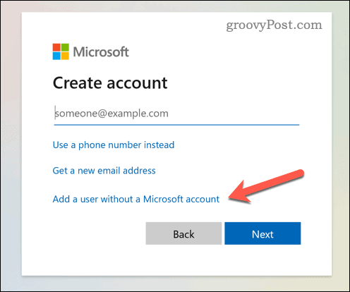 Aggiungi un account utente locale su Windows 11