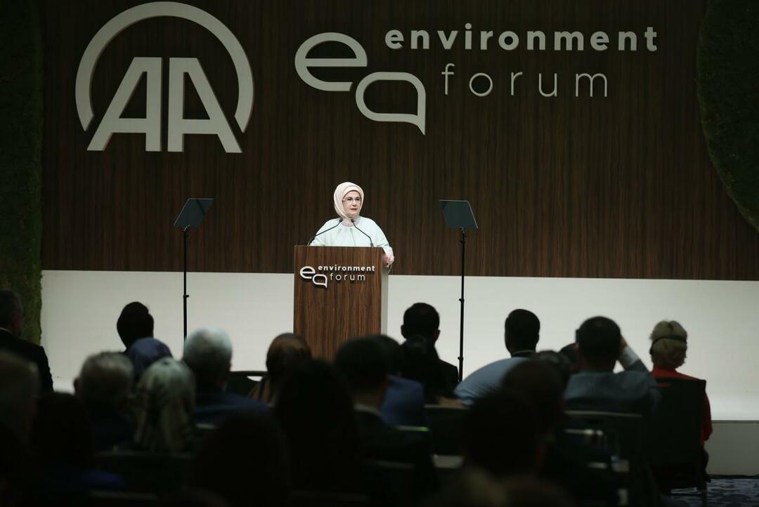 Emine Erdoğan ha partecipato al Forum internazionale sull'ambiente!