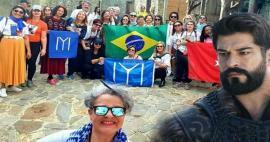 I fan brasiliani sono accorsi sul set di Establishment Osman! Ammiravano la cultura turca