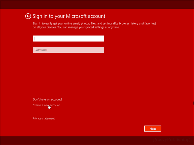 Installa Windows 8.1 solo con un account locale