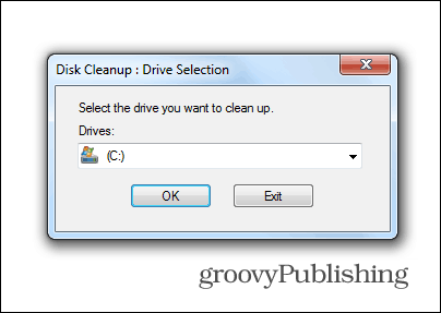 L'aggiornamento di Windows 7 elimina l'unità di sistema di pulizia del disco dei vecchi file