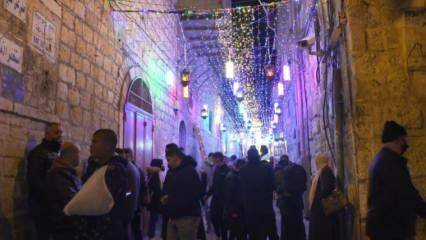 Le strade di Gerusalemme sono brillanti durante il Ramadan