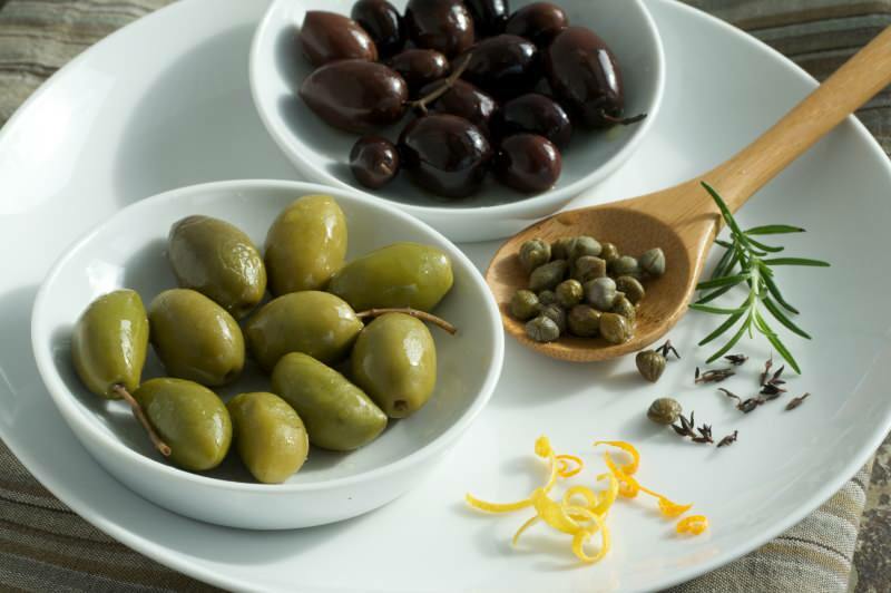 grande trucco con le olive