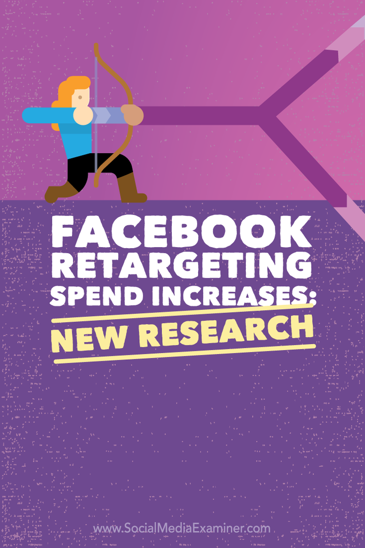 ricerca sulla spesa per retargeting di facebook