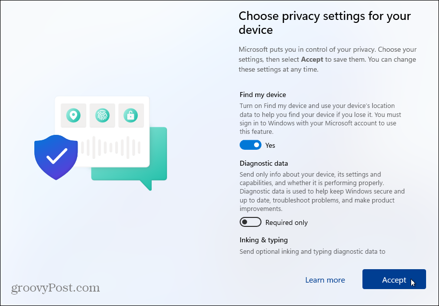 Impostazioni privacy Windows 11