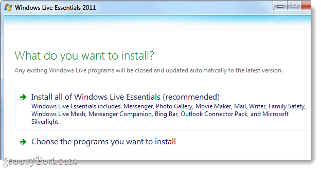 installa Windows Live Essentials