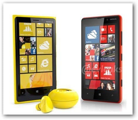evleaks Lumia 820 Lumia 920 anteriore