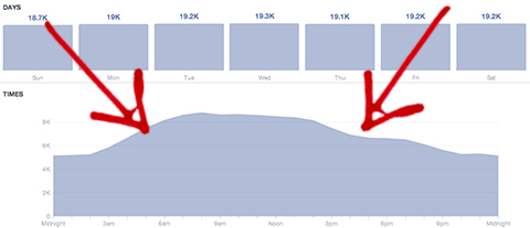 quando i tuoi fan sono in linea grafico