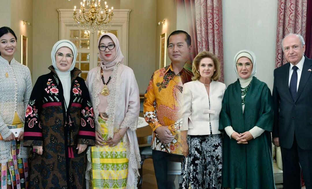 Emine Erdoğan ha incontrato gli ambasciatori e le loro mogli, il cui mandato scadrà a settembre
