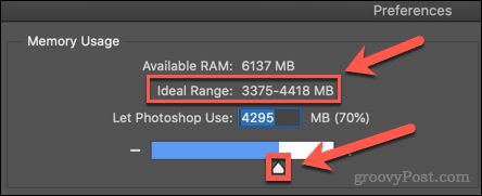Photoshop RAM ideale
