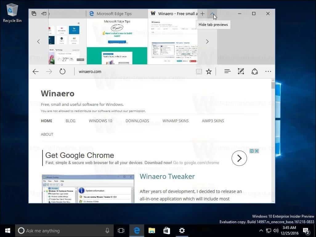 Windows 10 Creators Update Build 14997 rivela il supporto Blue Light e altro