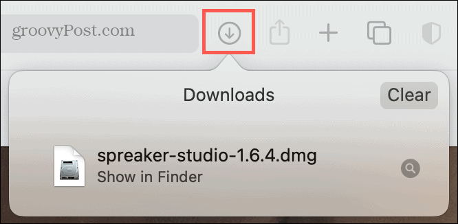 Mostra download in Safari su macOS