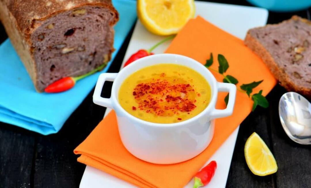 Come fare la zuppa di lenticchie alla curcuma? Quali sono gli ingredienti per la zuppa di lenticchie alla curcuma?