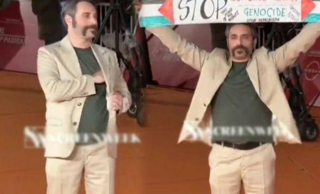 Mossa lodevole da parte dell'attore italiano! Ha aperto uno striscione a sostegno dei palestinesi al festival cinematografico