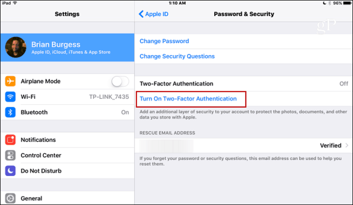 Come abilitare l'autenticazione a due fattori per il tuo ID Apple